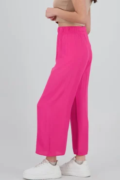 Pantalón Wide Leg Cintura Elástico