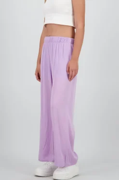 Pantalón Wide Leg Cintura Elástico