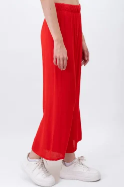 Pantalón Wide Leg Cintura Elástico