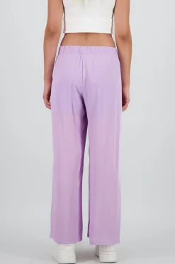 Pantalón Wide Leg Cintura Elástico