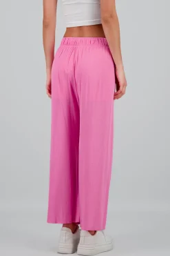 Pantalón Wide Leg Cintura Elástico