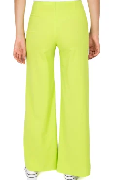 Pantalón Wide Leg Cintura Alta Costuras