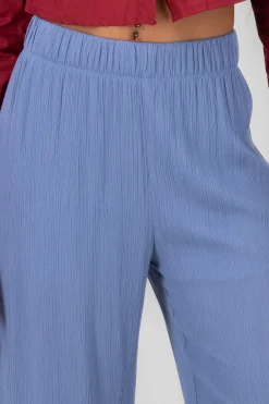 Pantalón Wide Leg Cintura Elástico