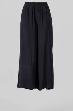 Pantalón Wide Leg Cintura Alta Fruncida