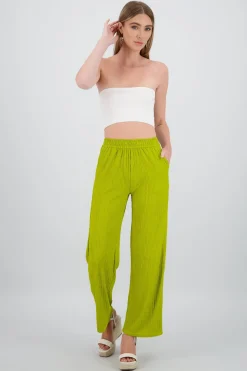 Pantalón wide textura bandana