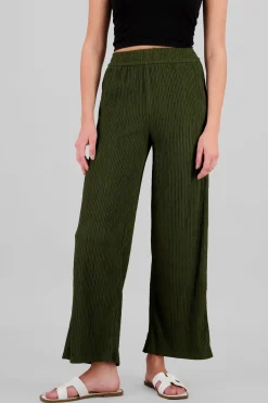 Pantalón wide textura bandana