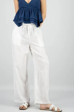 Pantalon amplio algodon