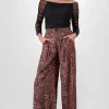Pantalon amplio animal print