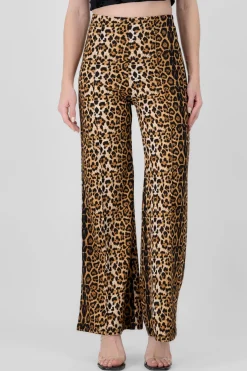 Pantalon amplio animal print