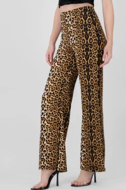 Pantalon amplio animal print