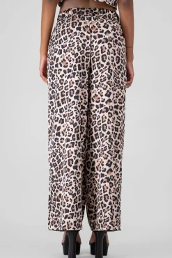 Pantalon amplio animal print