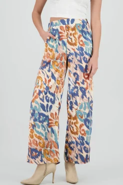 Pantalon amplio det satinado