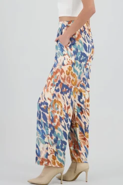 Pantalon amplio det satinado