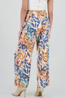 Pantalon amplio det satinado