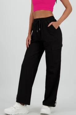 Pantalon amplio detalle franja