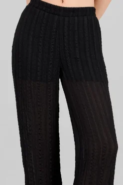 Pantalon amplio detalle lurex