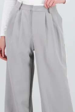 Pantalon amplio doble pretina