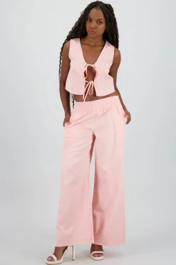 Pantalon amplio fluido wide leg