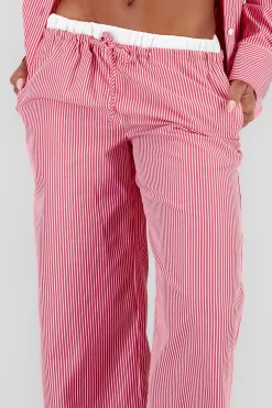 Pantalon amplio rayas