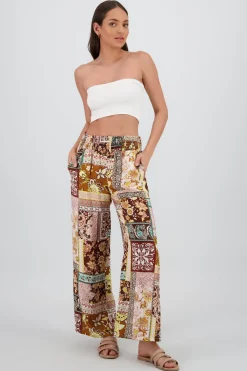 Pantalon amplio smock pretina