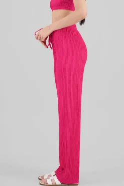 Pantalon amplio textura