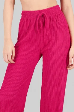 Pantalon amplio textura