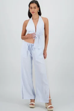 Pantalon cadera ligero rayas