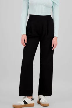 Pantalon de tacto suave liso