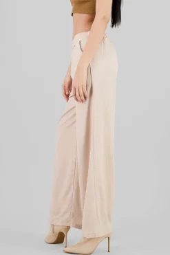 Pantalon de vestir fluido satinado