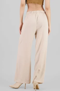 Pantalon de vestir fluido satinado