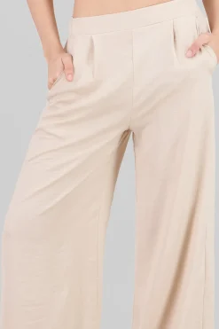 Pantalon de vestir fluido satinado