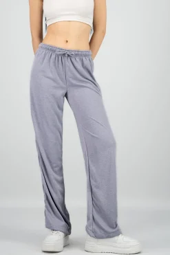 Pantalon flare suave liso