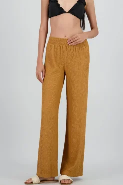 Pantalon flared textura