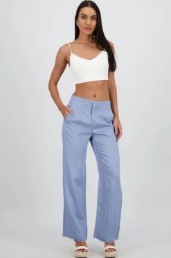 Pantalon fluido detalle pinzas