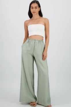 Pantalon fluido ligero detalle resorte