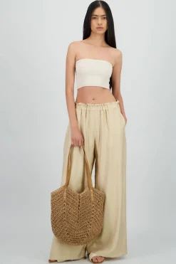 Pantalon fluido ligero detalle resorte