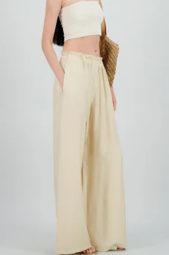 Pantalon fluido ligero detalle resorte