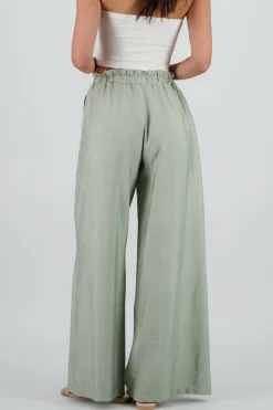 Pantalon fluido ligero detalle resorte