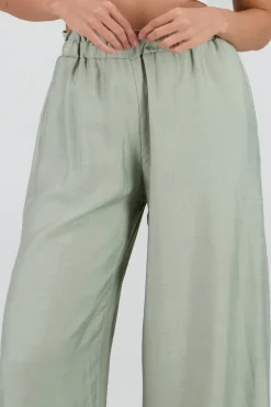 Pantalon fluido ligero detalle resorte