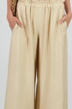 Pantalon fluido ligero detalle resorte