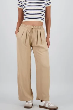 Pantalon fluido liso