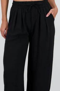 Pantalon fluido liso