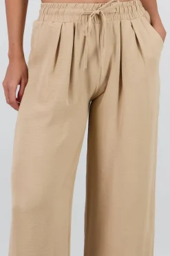 Pantalon fluido liso