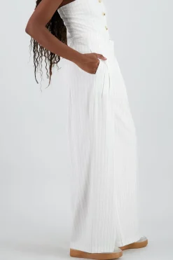 Pantalon fluido rayas