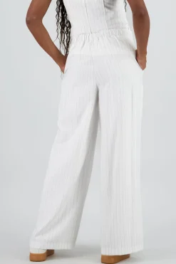 Pantalon fluido rayas