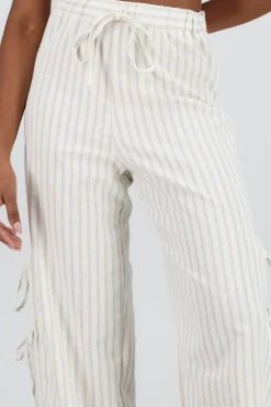 Pantalon fluido rayas