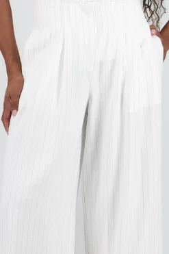 Pantalon fluido rayas