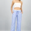 Pantalon fluido rayas detalle resorte
