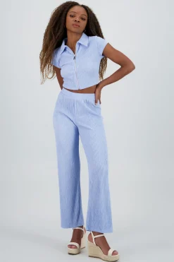 Pantalon fluido textura