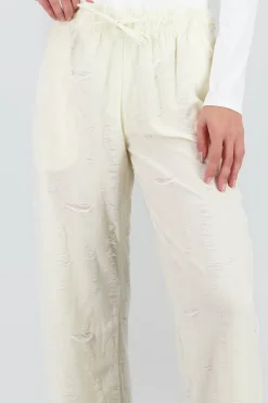 Pantalon jareta textura ligero